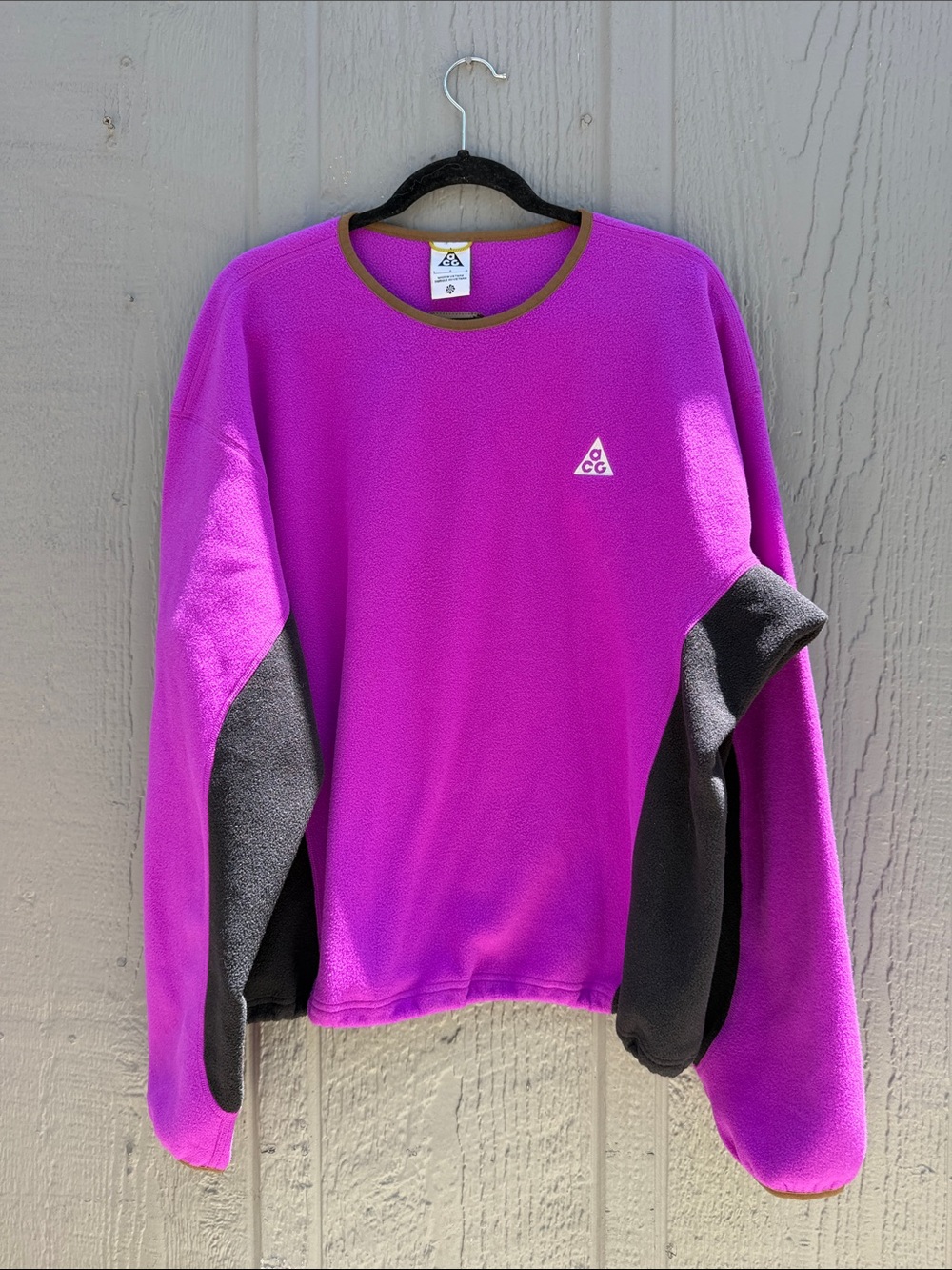 Nike ACG Wolf Tree Fleece Crewneck Sweatshirt Size: L - Picture 2 of 12